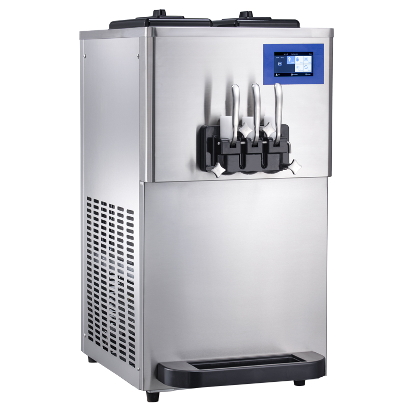 BQ332A-S Commercial Soft Serve Ice Cream Machines Freezer Ram Pump, Standby Mode, Hopper Agitator, Low-mix Sensor, HT.
